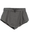 Magda Butrym Flared Shorts In Grey