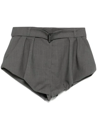 Magda Butrym Flared Shorts In Grey