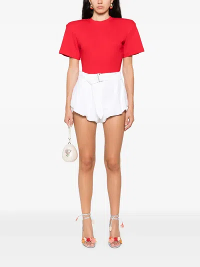 Magda Butrym Flared Shorts In White