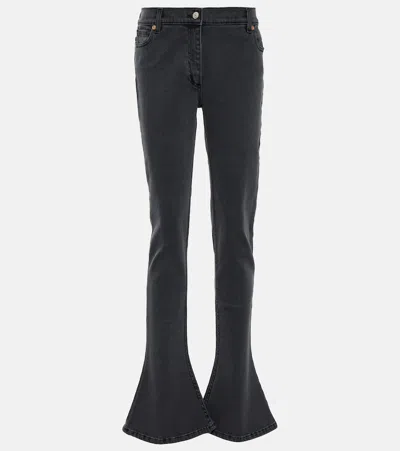 Magda Butrym Low-rise Trumpet-shaped Jeans In Black