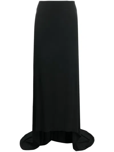 MAGDA BUTRYM FLOOR-LENGTH ASYMMETRIC DRAPED SKIRT