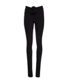 Magda Butrym Embellished Stretch-knit Skinny Pants In Black