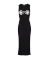 Magda Butrym Crochet-detailed Cotton Maxi Dress In Black