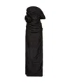 Magda Butrym Strapless Ruched Silk-taffeta Maxi Dress In Black
