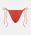 Magda Butrym Floral-appliqué Bikini Bottom In Red