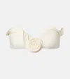 Magda Butrym Floral-appliqué Bikini Top