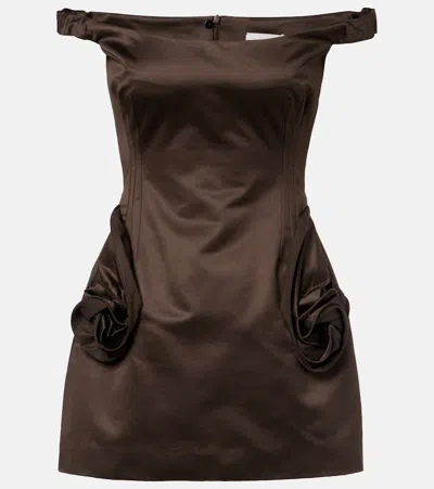 Magda Butrym Floral-appliqué Cotton Corset Dress