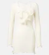 Magda Butrym Floral-appliqué Crêpe Minidress In White