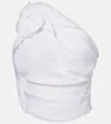 Magda Butrym Single-shoulder Pleated Top In White