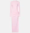 Magda Butrym Draped Midi Dress In Pink