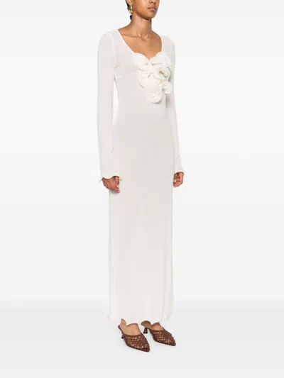 Magda Butrym Floral-appliqué Maxi Dress