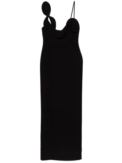 MAGDA BUTRYM FLORAL-APPLIQUÉ MAXI DRESS