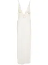 MAGDA BUTRYM FLORAL-APPLIQUÉ MAXI DRESS - WOMEN'S - ELASTANE/LYOCELL/POLYESTER