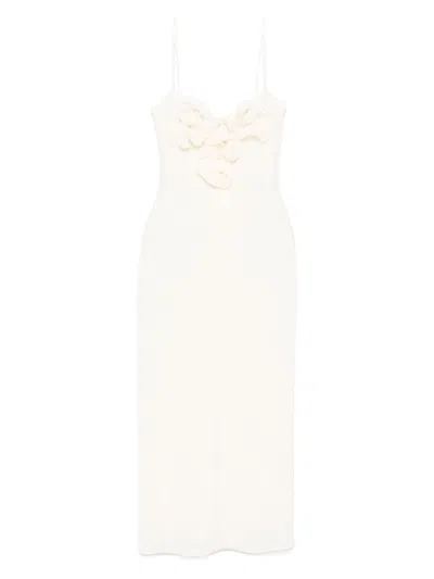 Magda Butrym Floral-appliqué Midi Dress