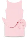 Magda Butrym Floral Applique Dress Pink In Pink