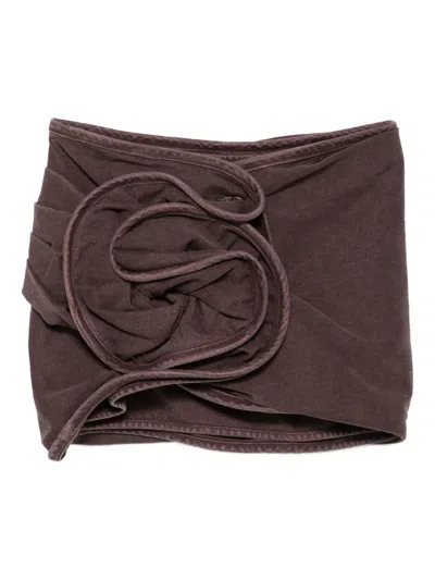 MAGDA BUTRYM FLORAL-APPLIQUÉ MINI SKIRT