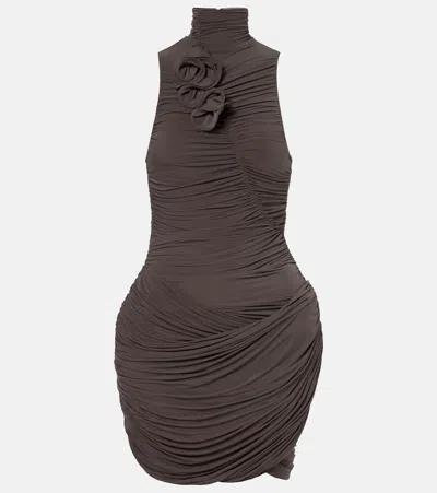 Magda Butrym Ruffled Mini Dress In Multi