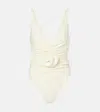 Magda Butrym Swimsuit 03 One-piece Swimsuit In Neutral