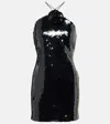 Magda Butrym Sequin Mini Dress In Black