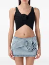 Magda Butrym Swim Bra Floral Embellishment In Schwarz