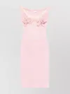 Magda Butrym Pink Floral Bustier Midi Dress