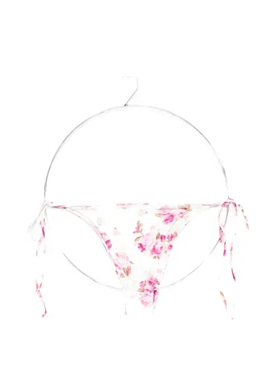 Magda Butrym Floral Bikini Bottoms In Pink