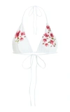 Magda Butrym Floral Bikini Top In Print