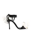 Magda Butrym Sandalo Con Dettaglio Fiore In Black