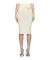 Magda Butrym Women's Ivory Stretch Polyester Skirt In White