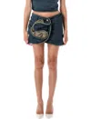 Magda Butrym Asymmetric Button High Waist Mini Skirt