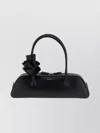 Magda Butrym Floral Detail Shoulder Bag With Top Handle In Black