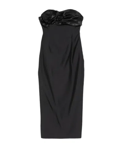Magda Butrym Floral Dress In Black