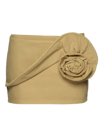 MAGDA BUTRYM FLORAL-EMBELLISHED MINISKIRT