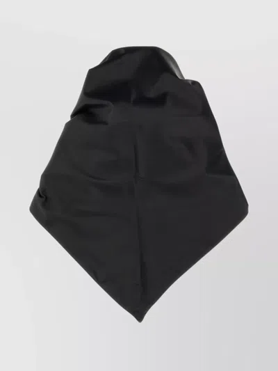 Magda Butrym Floral Pattern Silk Square Scarf In Black