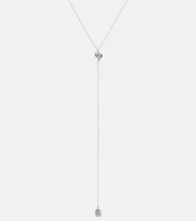 Magda Butrym Floral Pendant Necklace In Metallic