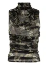 Magda Butrym Pf25 Blouse 10 Black Print 213725 Black In Black