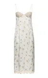 Magda Butrym Floral Printed Silk Dress