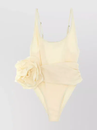 MAGDA BUTRYM 'FLORAL RUCHED ONE-PIECE SWIMSUIT'