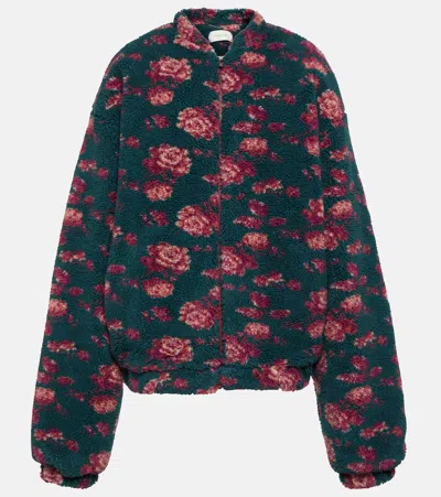 Magda Butrym Floral Teddy Jacket In Multicoloured