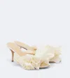 Magda Butrym Floral High-heeled Sandals In White