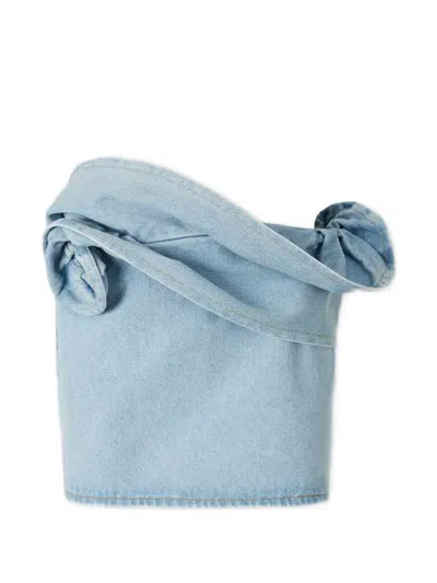 Magda Butrym Denim Mini Skirt In Blue