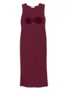 Magda Butrym Flower-appliqué Midi Dress In 紫色