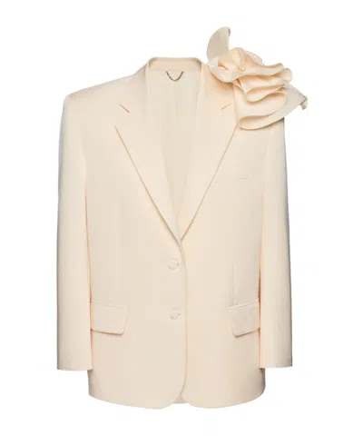 Magda Butrym Flower Blazer In Neutral