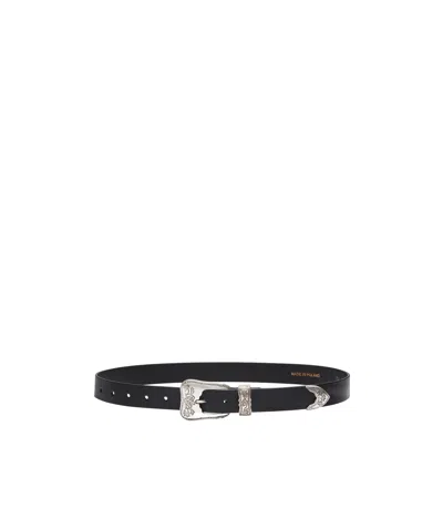 Magda Butrym Flower Carving Belt Belt In Black