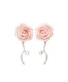 Magda Butrym Flower Earrings In Pink