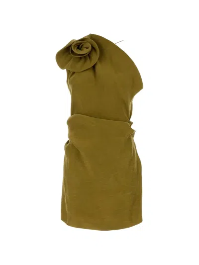 Magda Butrym Magda Burtym Floral-detailed Mini Dress In Green