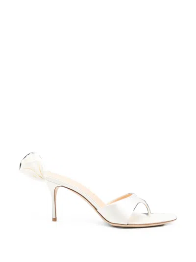 Magda Butrym Flower-detail Thong Sandals In White