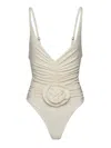 Magda Butrym Swimsuit 03 One-piece Swimsuit In Neutral