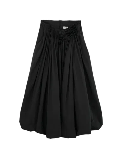Magda Butrym Long Low-waist Balloon Skirt In Black