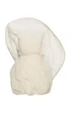 Magda Butrym Gathered Cotton Strapless Mini Dress In Nude